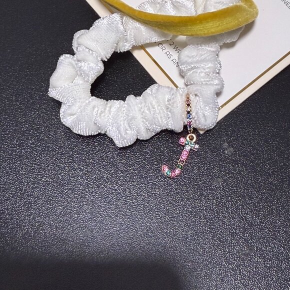 Nordstrom Initial D Embroidered Mini Christmas Stocking Scrunchies Holiday Gifts - Picture 6 of 8